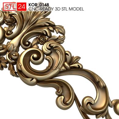 Crown (Frosty lace, KOR_0148) 3D models for cnc